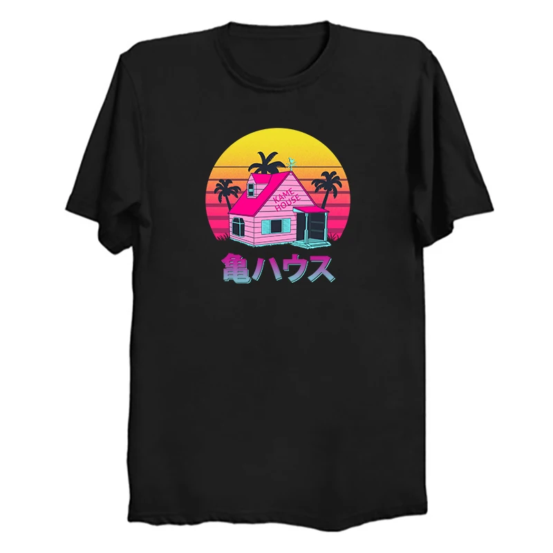 

anime T-Shirt Harajuku Funny Print Master Roshi Tshirt Men Hip Hop 100% Cotton Streetwear Kame Sennin Graphic Tee Shirt