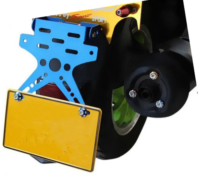 Мотоцикл номерной знак держатель переключения Чехлы шлем выхлопной трубы разъем