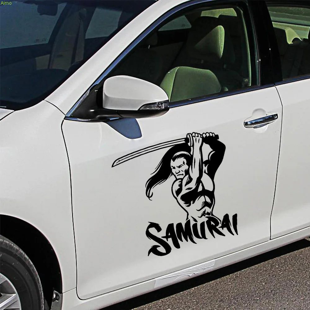 Креативная Автомобильная наклейка самурая для джипа большая виниловая