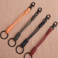 emergency survival backpack 17 styles self defense paracord keychain parachute cord key ring lanyard rotatable buckle