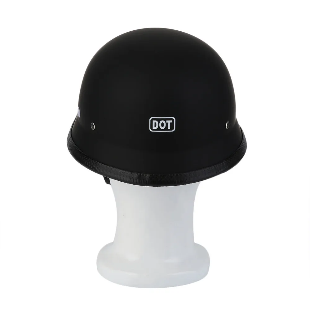 

Half Face German Helmet Motorcycle Helmet Matte Black German Style Vintage Motorcycle Helmet Comfortable Durable Hot