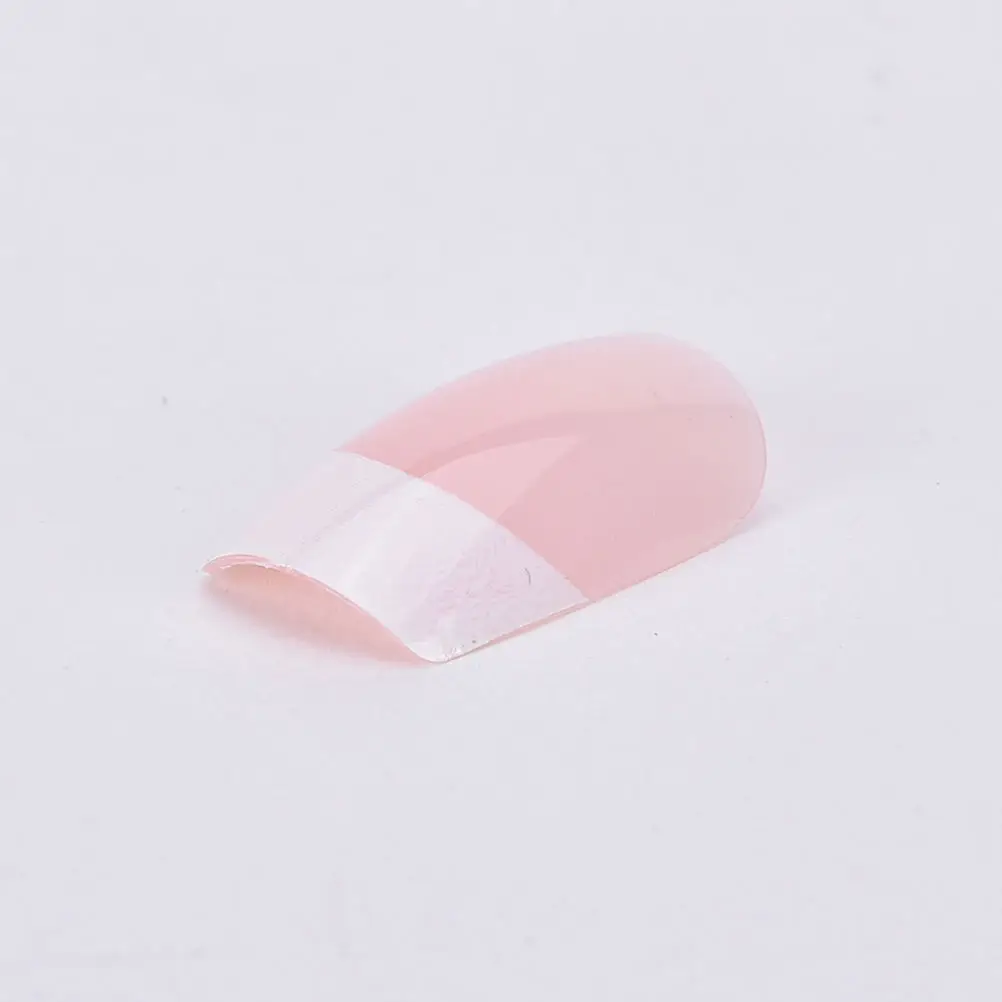 24 шт./компл. 3D модный стиль Маникюр Французский натуральный пластик искусство