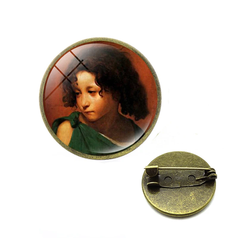 Художника Жан Леон Gerome искусство картины Броши девушка носить жемчуг Johannes Vermeer