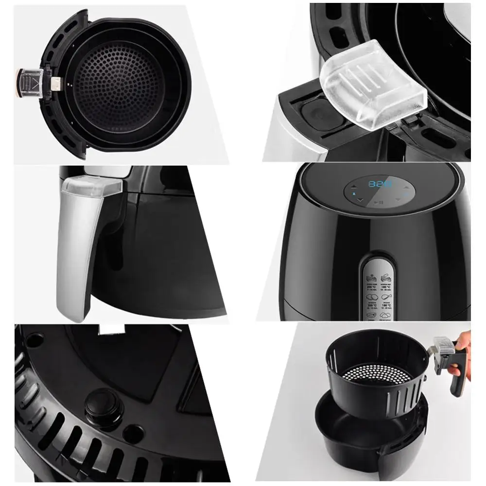 Воздушная фритюрница 120В 5.2л воздушная Жарка нагревание цифровой большой емкости