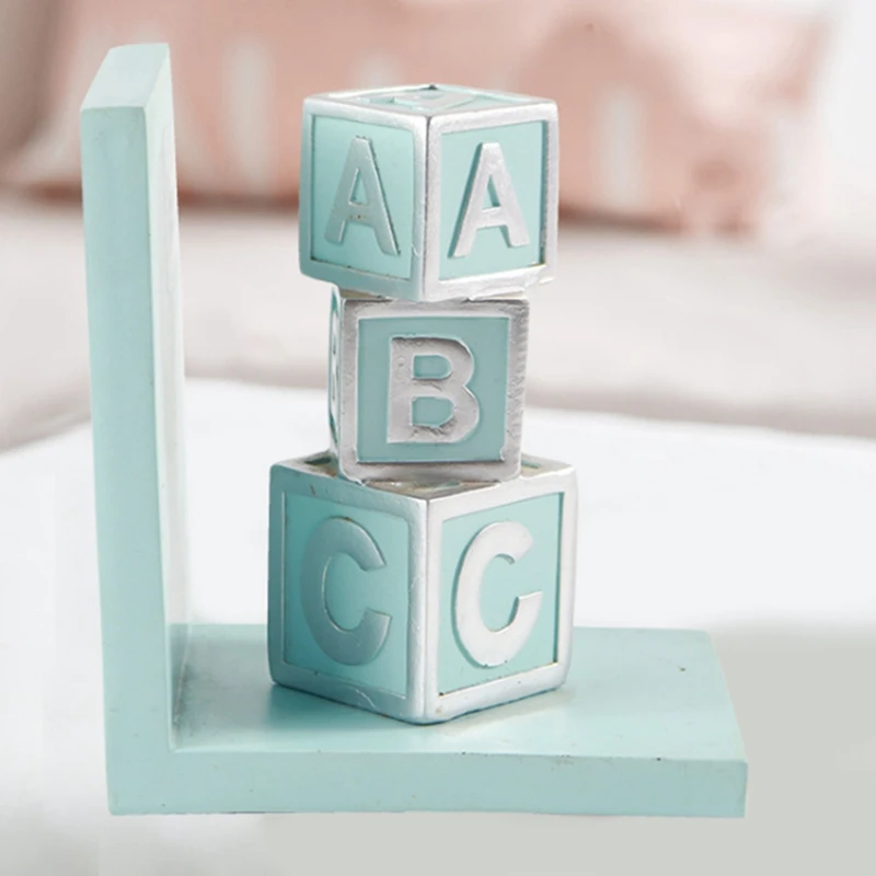 

High-Quality Resin English Alphabet Book By Office Book Stand Student Desk Cartoon Bookend