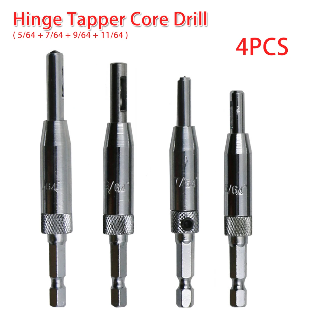 4 шт. центровочное сверло двери Самоцентрирующийся петля резьбонарезной станок