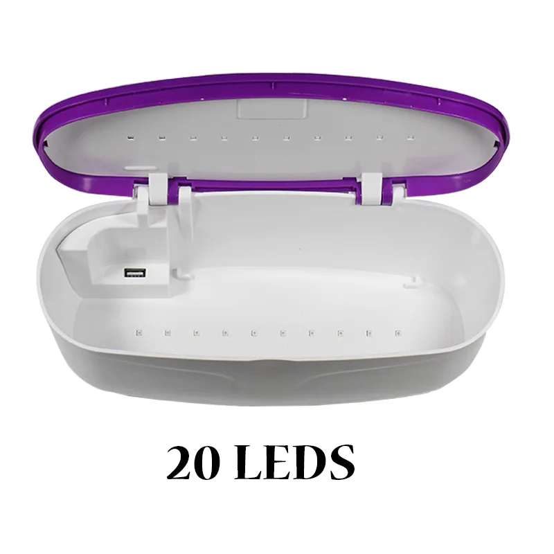 Портативная коробка для стерилизации ногтей со светодиодный