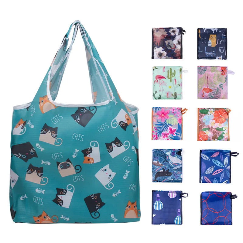 

Foldable Shopping Bag Portable and Environmentally Friendly Women's Supermarket Storage High Capacity Multifunction Handbags