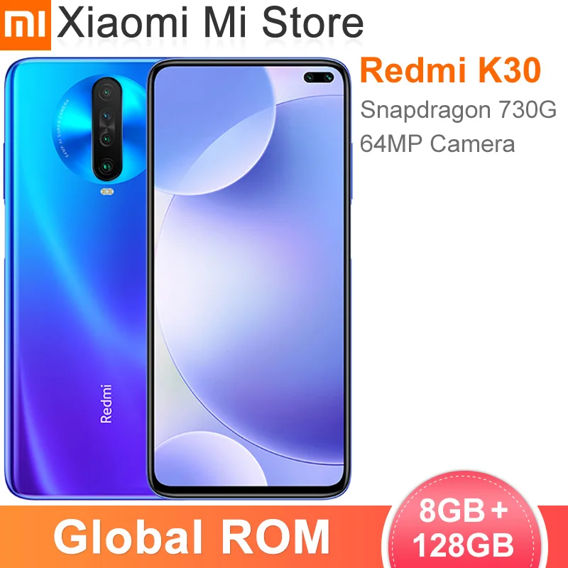 Смартфон Xiaomi Redmi K30 4G глобальная прошивка 8 Гб 128 ГБ Восьмиядерный процессор Snapdragon