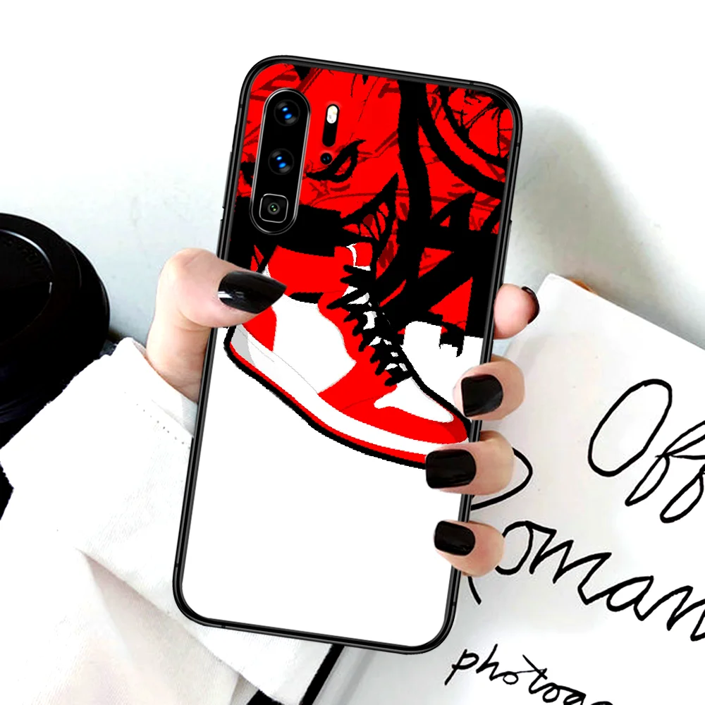 

Brand fashion sneakers Art Phone Case For Huawei P Mate Smart 10 20 30 40 Lite Z 2019 Pro black Coque 3D Hoesjes Pretty Prime
