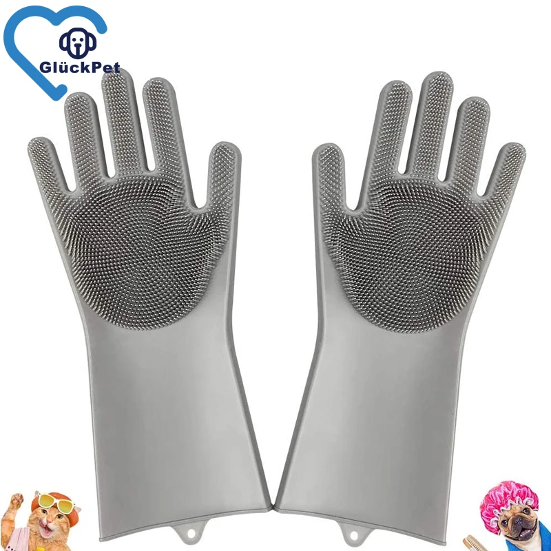 Pet Уход за лошадьми перчатки с рисунком собачки и шампунь для купания кисти