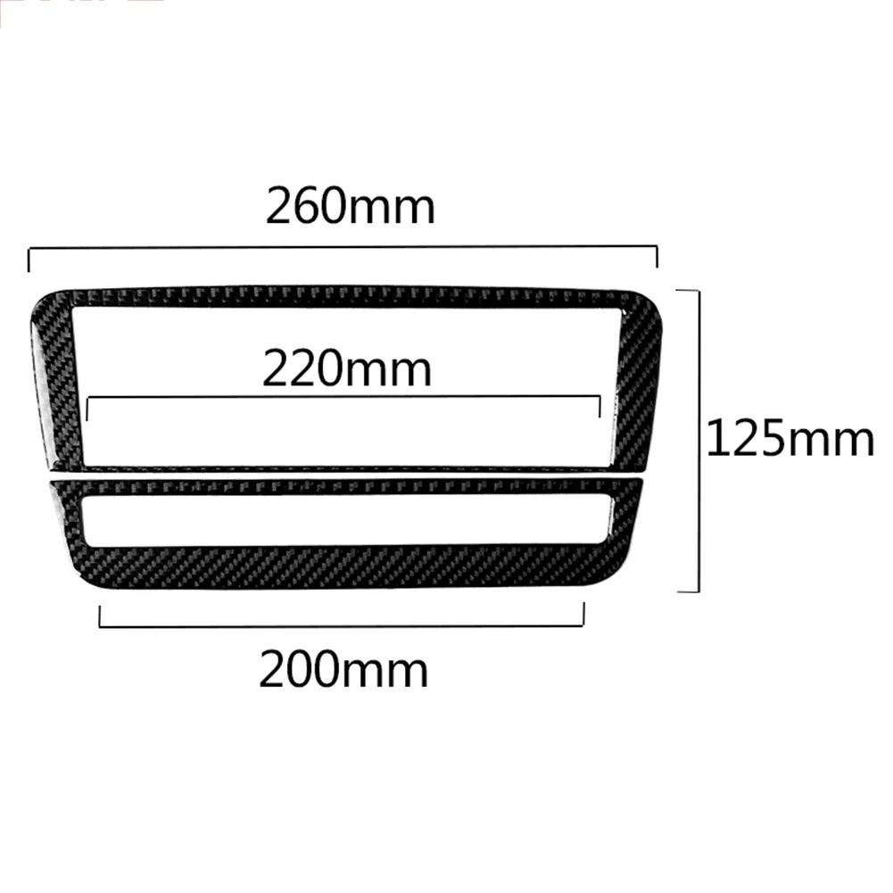 

Carbon Fiber CD Air Conditioning Control Console Panel Trim Sticker for Benz