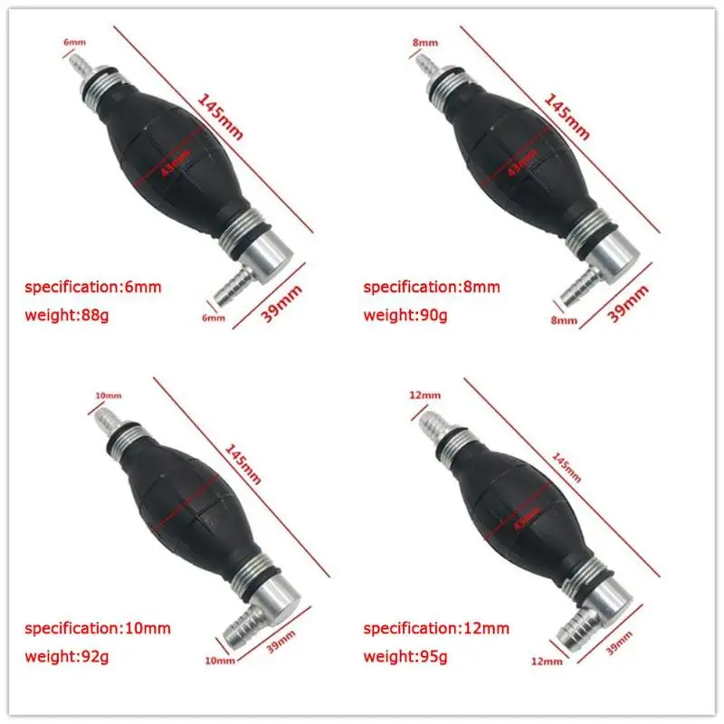 1 шт. ручной топливный насос автомобильный многоцелевой резиновый алюминиевый