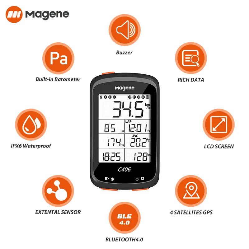 magene c406 bike gps computer c206 306 mtb road cycle smart wireless waterproof speedometer bicycle odometer free global shipping
