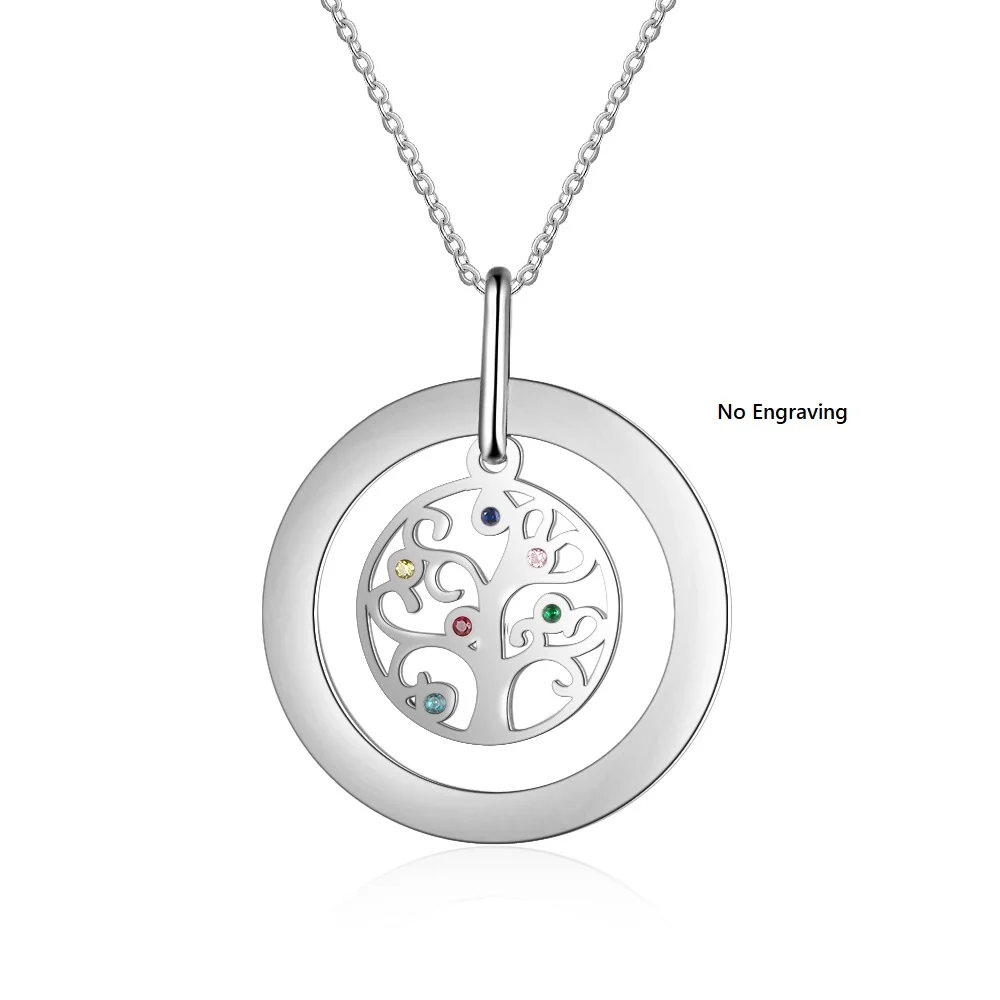 Ожерелье с имитацией дерева жизни для женщин колье выгравированным деревом