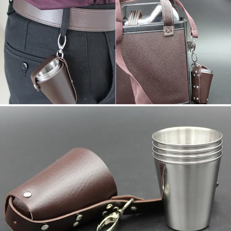 Новинка 2020 4 шт./компл. бокал для вина из нержавеющей стали с полированной и