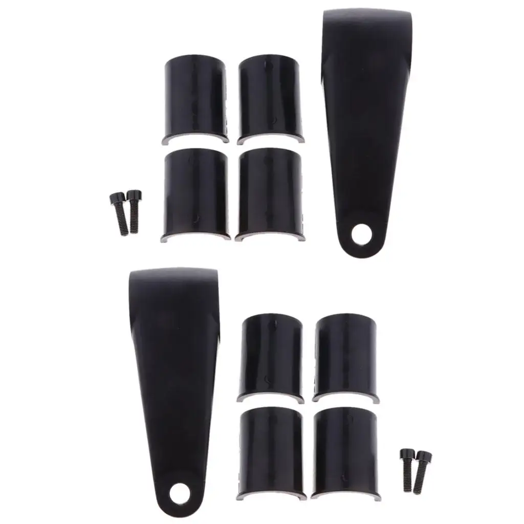 

Universal Motorcycle Headlight Fork Mounting Brackets Kits Cafe Racer Black