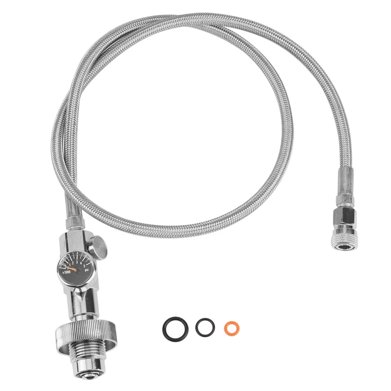 4500 PSI PCP Diving-G5/8 Male Thread to 8mm Disconnect-Stainless Steel DIN Adapter Charging System with 36 Inch Hose | Спорт и