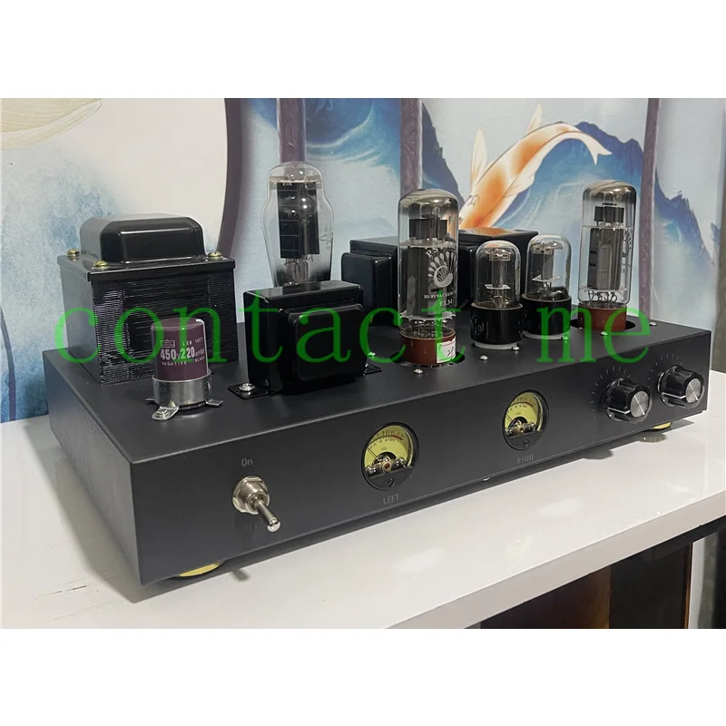 Re-engraved Japanese EL34 high-power fever tube amplifier bile rectifier single-ended Class A amp. sound mellow and natural |