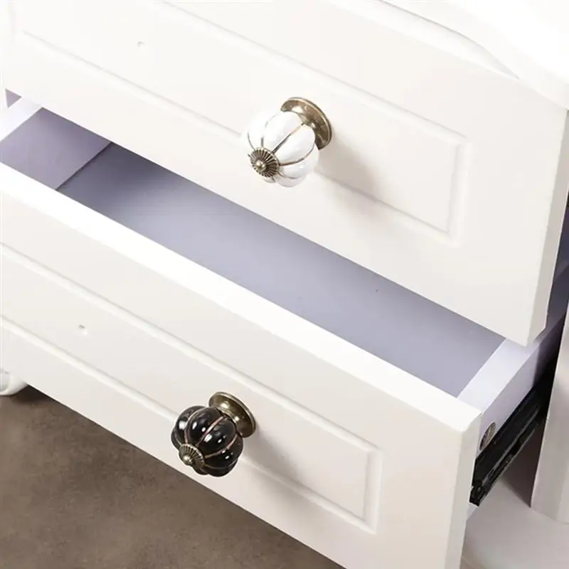 6 шт керамические ручки Тыква дизайн ящика дверные для мебели шкафа|Ручки шкафов|