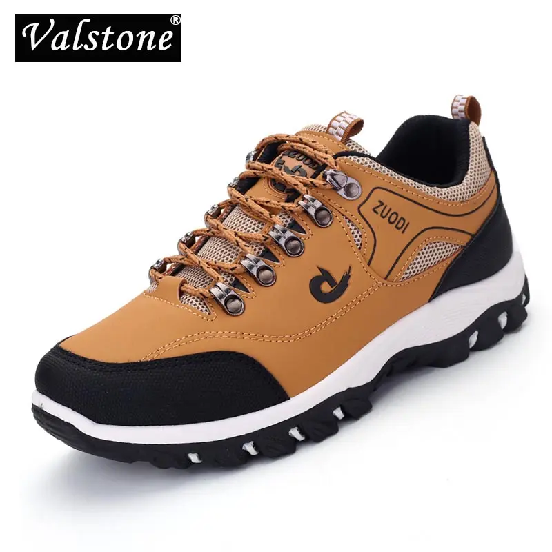 Мужские кожаные кроссовки Valstone Повседневные Дышащие уличные на плоской подошве