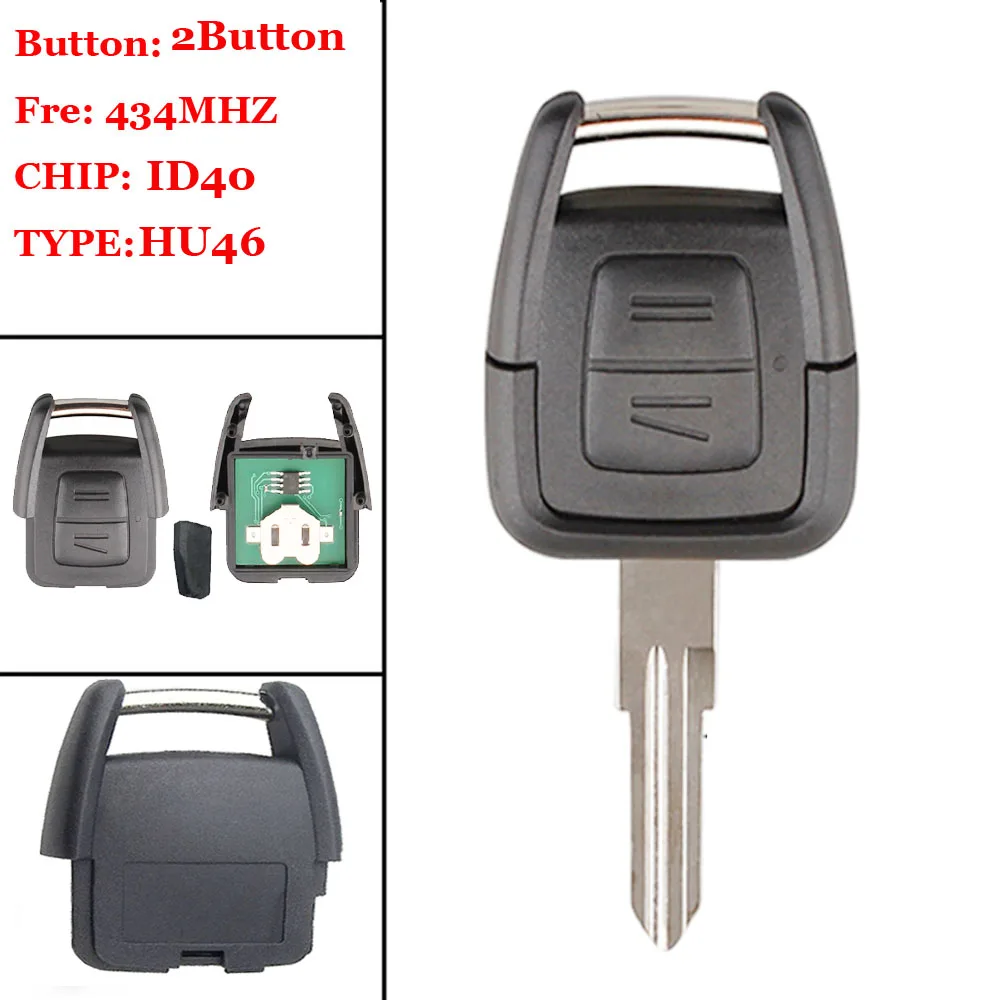 XNRKEY 2-кнопочный дистанционный ключ для OPEL/VAUXHALL автомобильный Vectra Zafira Omega Astra CE0682 433