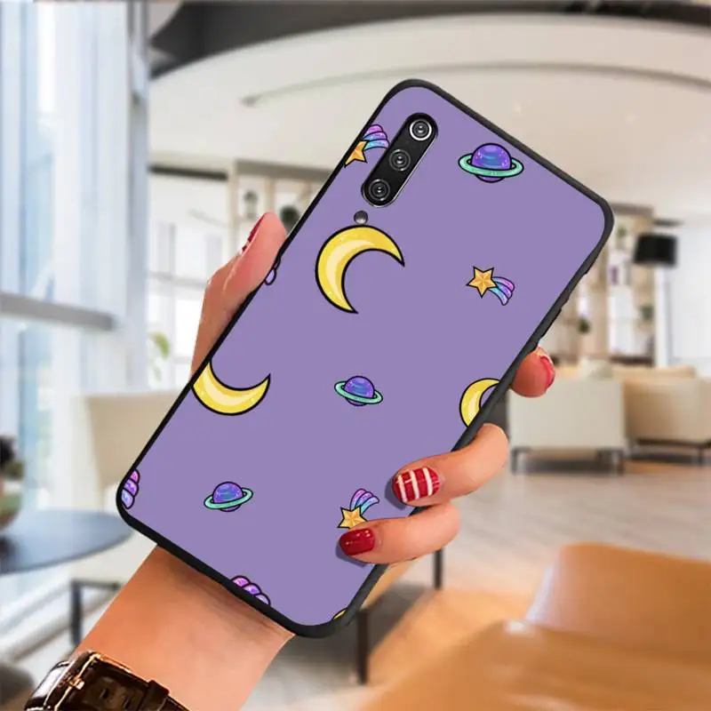 

Purple background pattern Phone Case For Samsung S Note20 10 2020 S5 21 30 ultra plus A81 Cover Fundas Coque