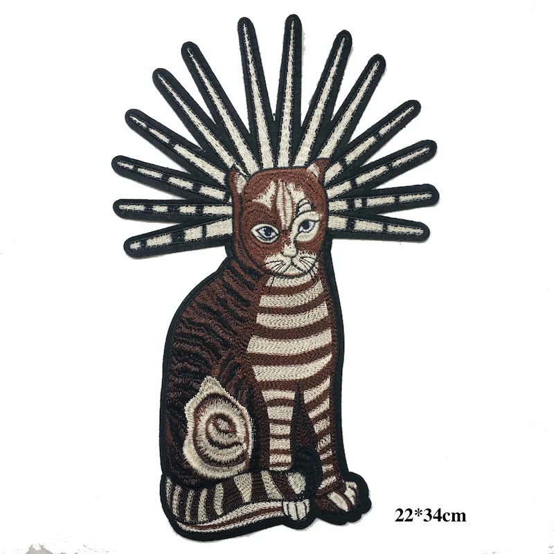 В виде большого кота спортивная одежда вышитые патчи железные или пошив на