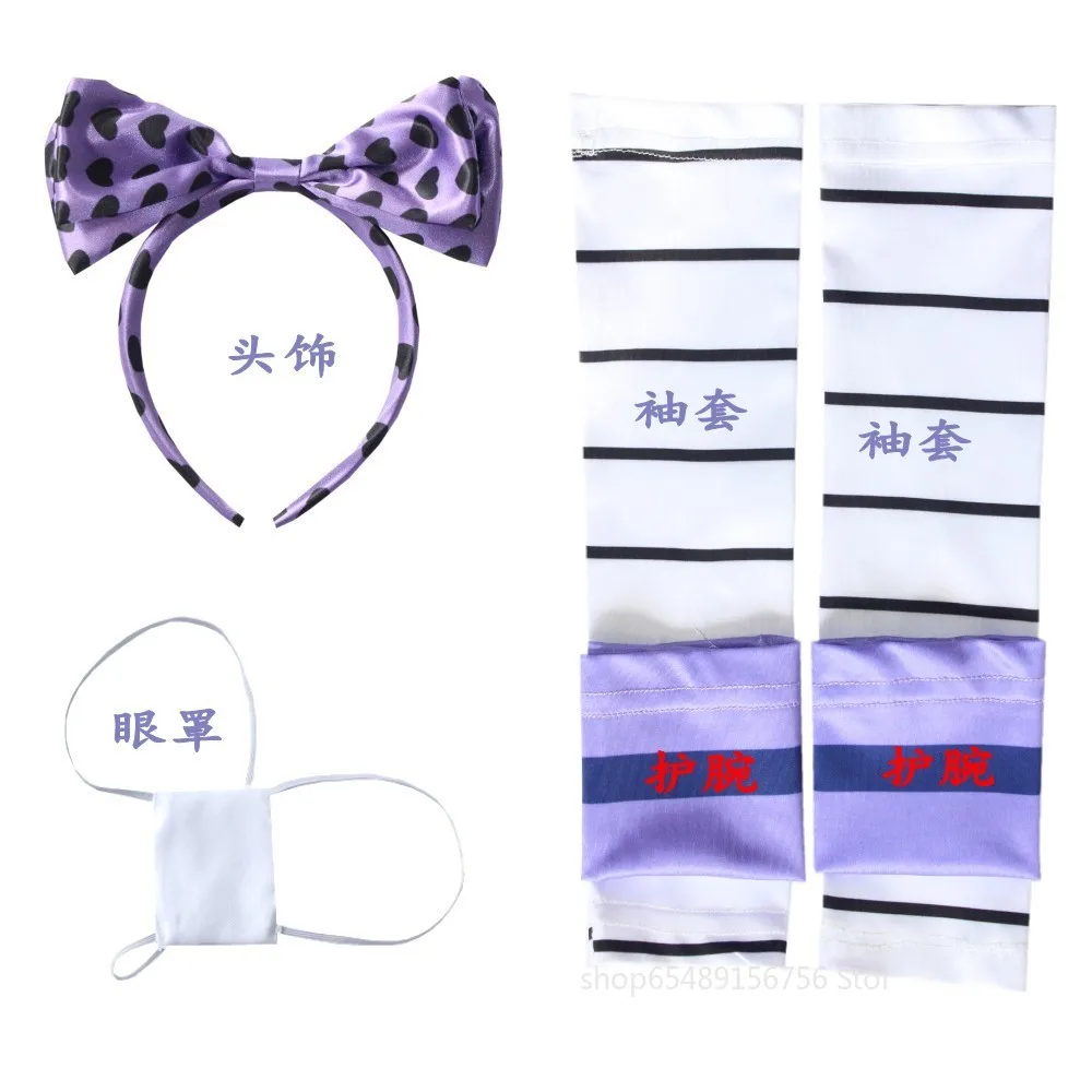 

Anime Ikishima Midari Cosplay Costume Kakegurui Compulsive Gambler Wigs Free Accessories JK Uniform Schoolgirl School Suit