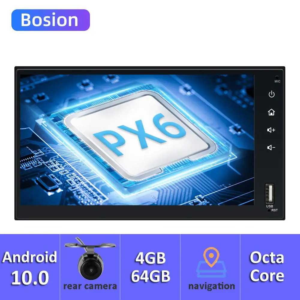 Автомобильный мультимедийный плеер Bosion универсальный 2 din с 7-дюймовым сенсорным