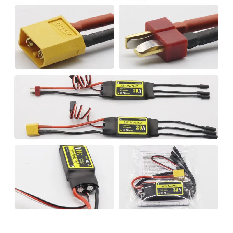 xf30a xf40 30a 40a бесщеточный esc t xt60 разъем дл