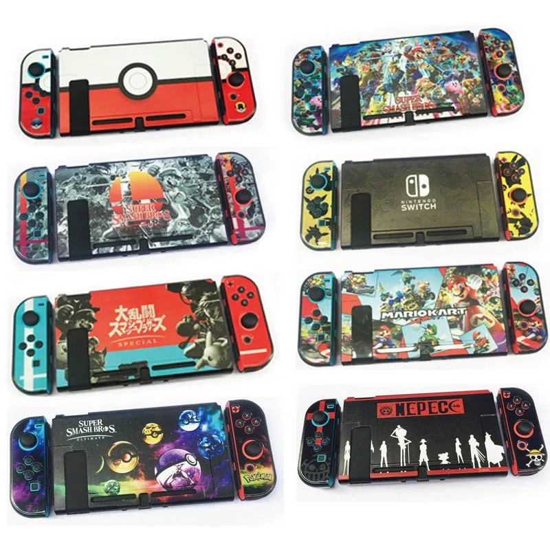 Nintendo Switch с цветным рисунком, жеская защитка закрепляемые Крышка корпуса чехол для Nintend NS консолью коммутатора& Joy-Con для Nintendo Switch