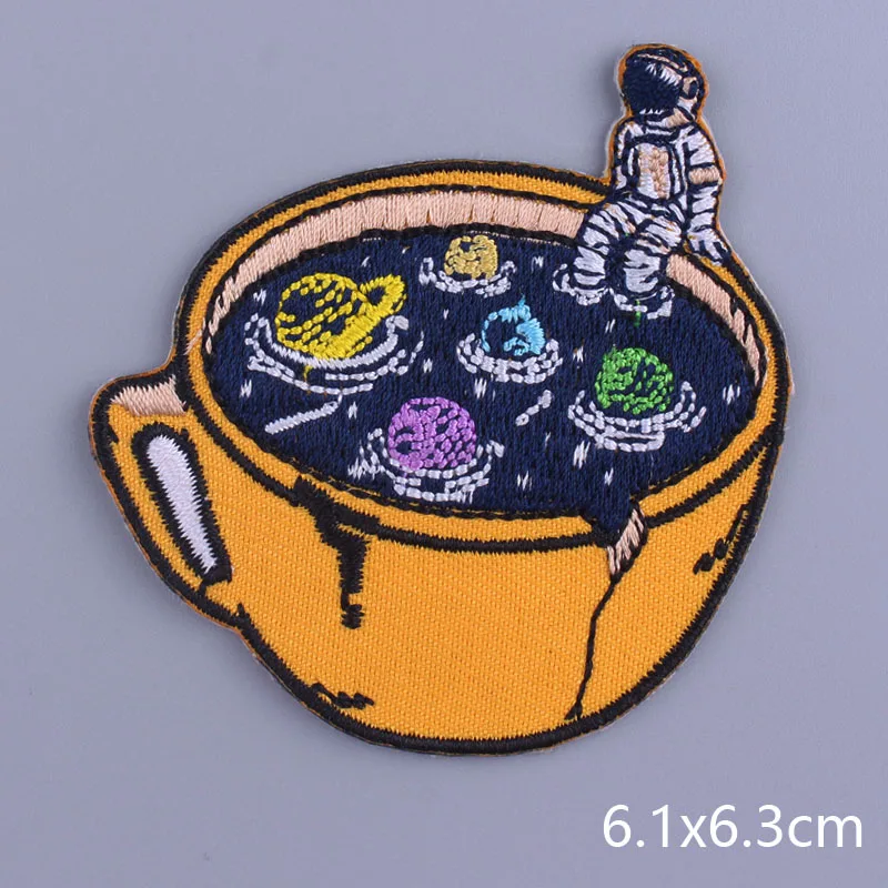 Нашивка на одежду с космическими приключениями вышитые нашивки для одежды