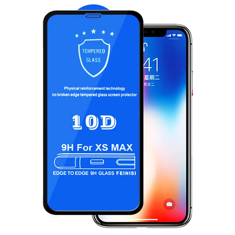 10D Tempered Glass For iPhone 13 12 Mini 11 Pro Max XS XR X 8 6S Plus SE2 Full Cover Screen Protector For iPhone 13 Pro Max