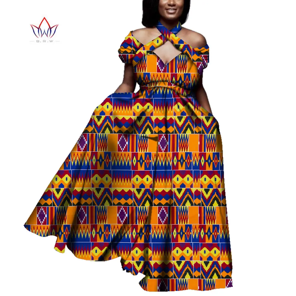 Женская одежда в африканском стиле летнее винтажное длинное платье Дашики