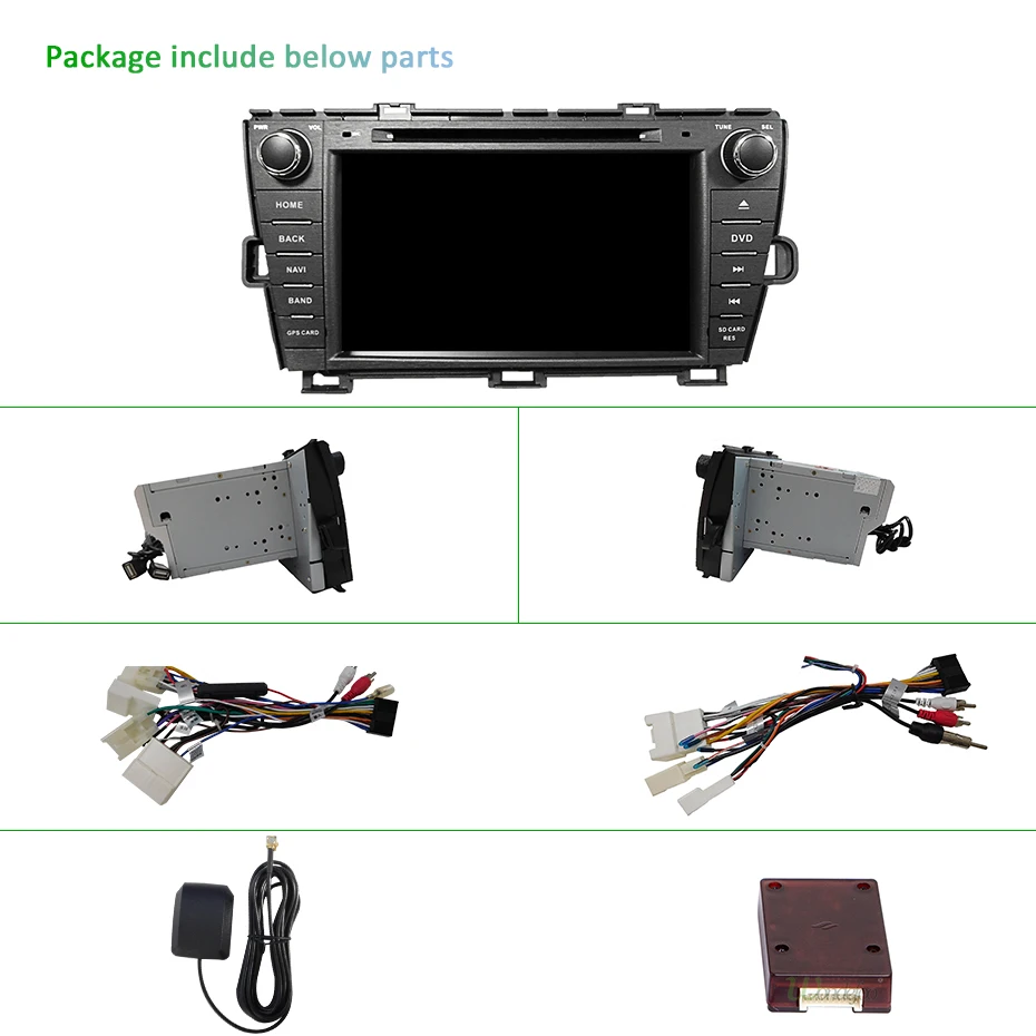 4G+ 64G 8 CORE 2 DIN Android 9,0 автомобильный Радио dvd-плеер gps для Toyota Prius 2009-2013 стерео Мультимедийный блок wifi DSP DVR obd2 ips