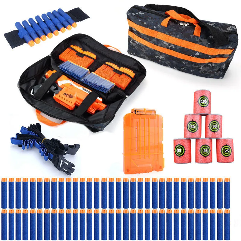 Набор детских тактических деталей мягкие пули для игрушечного пистолета Nerf с 100