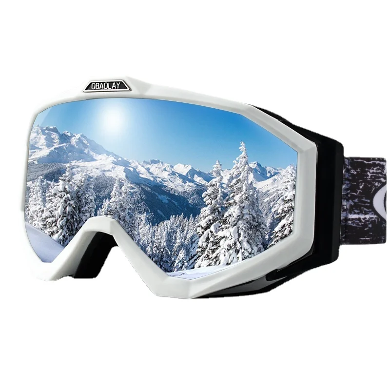 

Man Ski Glasses Female Snowmobile Eyewear Skiing Black Winter Outdoor Sport White Lunettes De Ski Skiing Snowboarding BK50HX