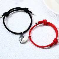 minimalist heart stone magnetic bracelet necklace lovers magnet heart couple bracelets necklaces jewelry friendship bracelets