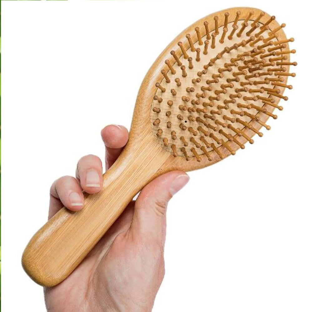 

Air Massage Comb Natural with Wooden Handle Anti-static High Quality Hair Comb Scalp Combs for Hair Care Travel Home