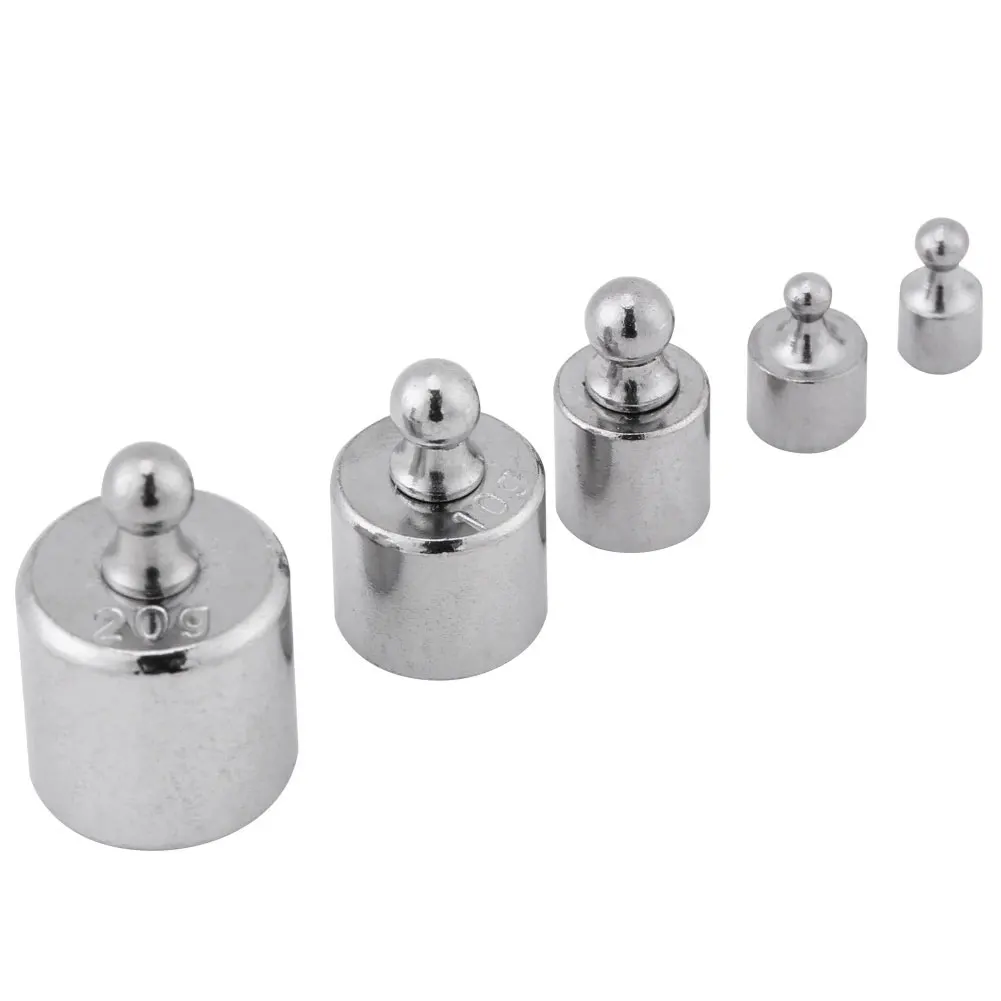 

5Pcs 1-20g Grams Precision Calibration Weight Set Test Jewelry Scale Equilibrium Calibration Tool Pocket Scales Precision Weight