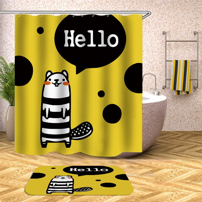 Одноцветная Морская звезда, 3d принт, занавеска для душа, мультяшное животное, полиэфирное волокно, занавеска для ванной комнаты, для украшения дома