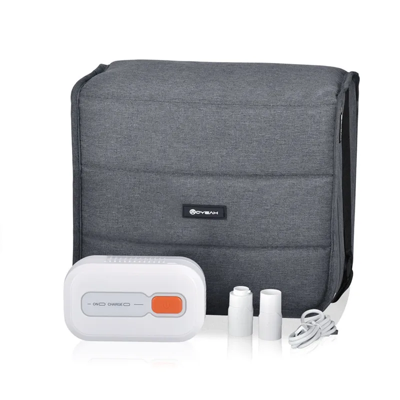 white MOYEAH Мини Путешествия CPAP очиститель дезинфектор с мешком дезинфицирующего средства и два шт адаптер для Resmed Airmini и подогрев Трубчатый Адаптер - Цвет: white