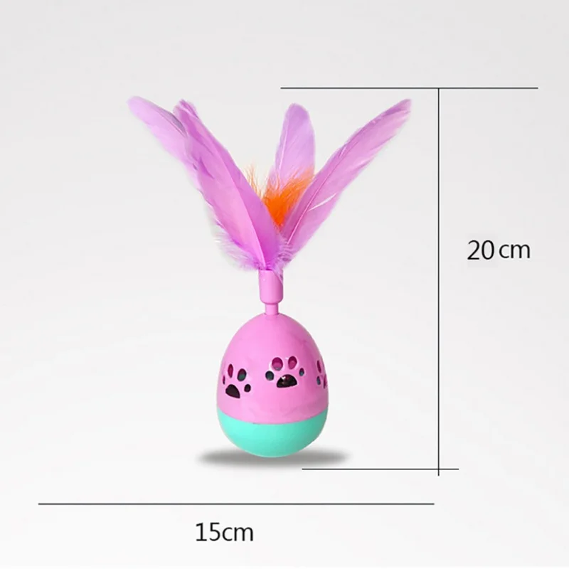 1 шт. Забавный шарик-неваляшка с колокольчиком игрушка прочный интерактивный