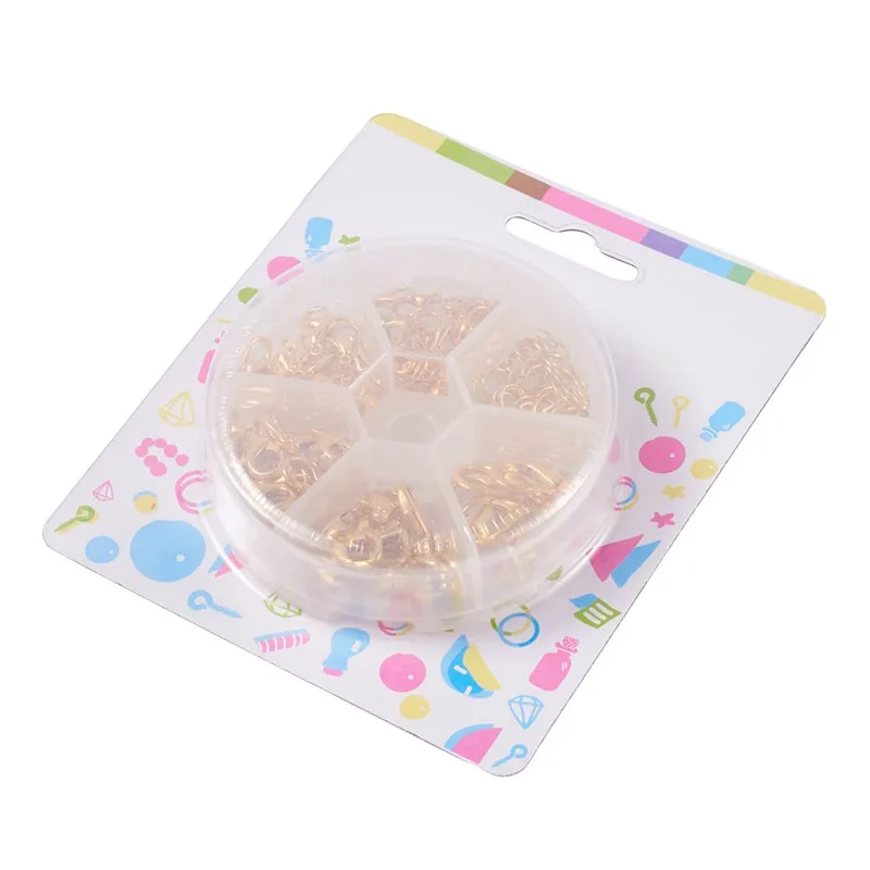 1 коробка сплав карабины соединительные кольца Разъем Мульти Размеры для