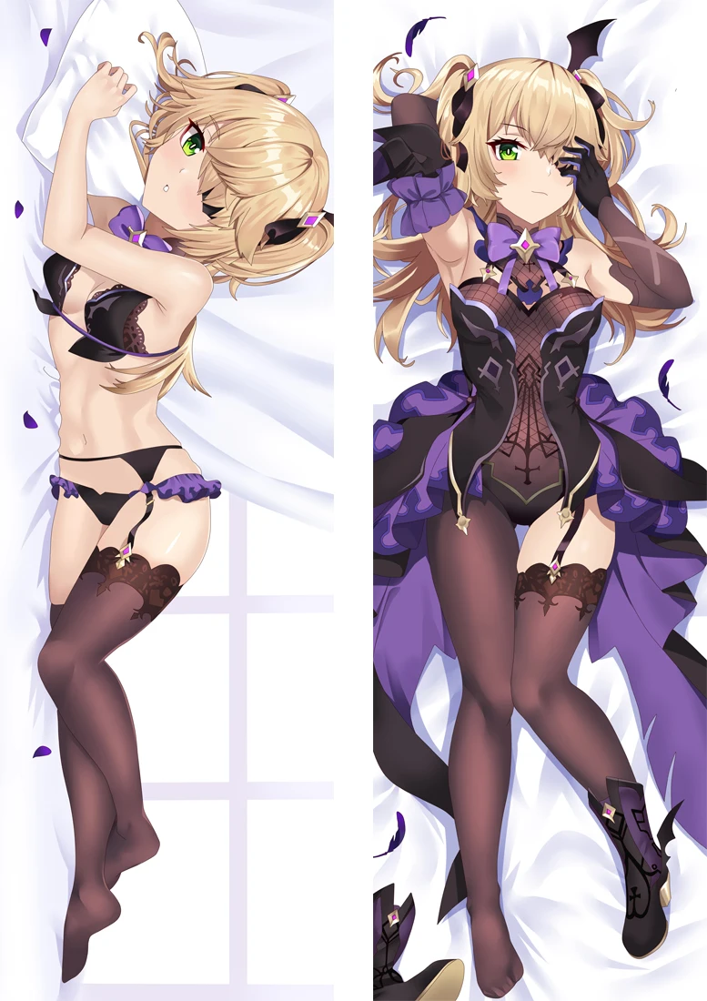 Genshin Impact Fischl Лиза Ху Тао Розария сахароза Eula Лоуренс Янь фей Косплей Подушка Dakimakura