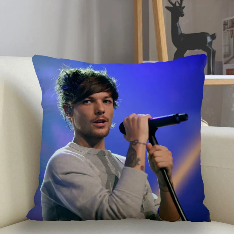 

Louis Tomlinson Pillowcase Square Pillow Cover Case Zipper Pillowcase Cushion Cover Pillow Cover Pillow 40x40cm 45x45cm 001