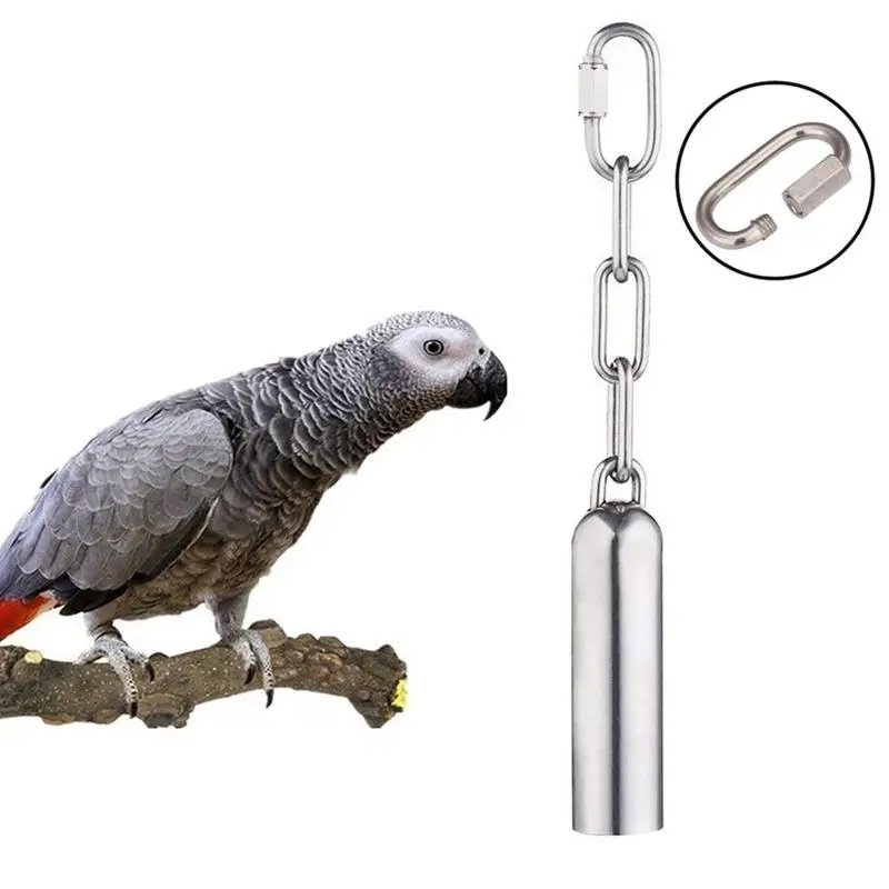 

2pcs/4pcs Stainless Steel Bell Bird Toys Rattle Bird Cage Toys Parrot Toys with Bell Parrots Toys And Bird Accessories
