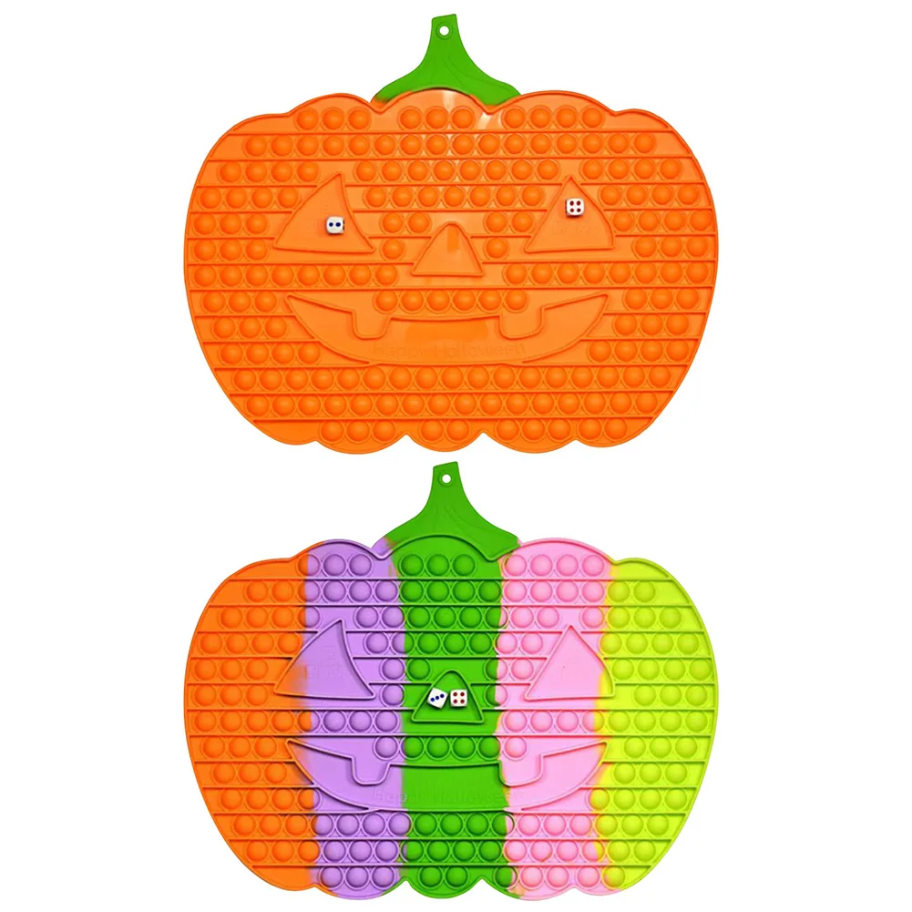 

Игрушка-сжималка с пузырьками, большая игрушка-антистресс для сенсорного аутизма, игрушка для Хэллоуина с тыквой, обучающая игрушка-антист...