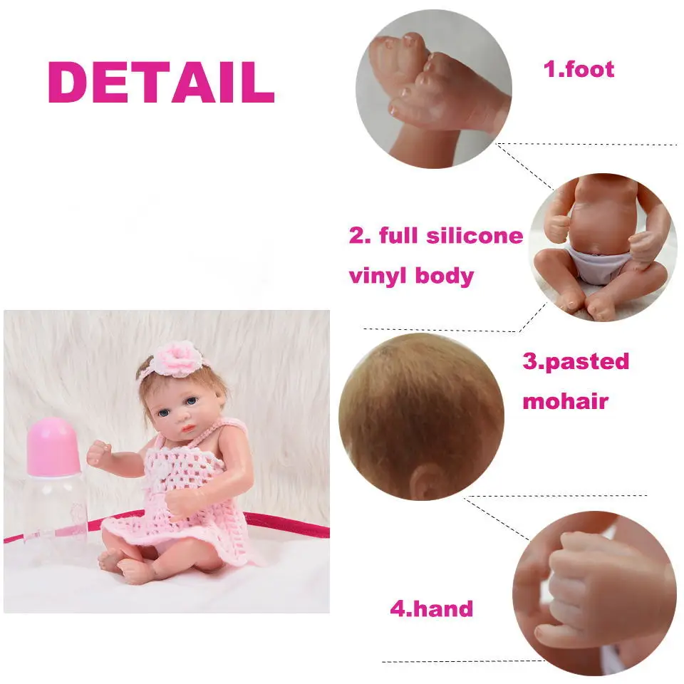 Кукла реборн силиконовая цельная кукла принцесса виниловое тело игрушка сделай